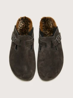 BOSABO Sabots Moka Léopard