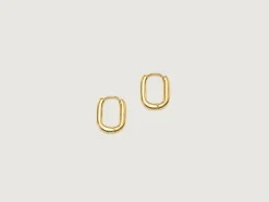 TEN Boucles D'oreilles Oblong En Or