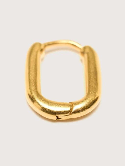 TEN Boucles D'oreilles Oblong En Or
